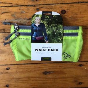 New Travel 3 Pocket Double Zip Waist Pack